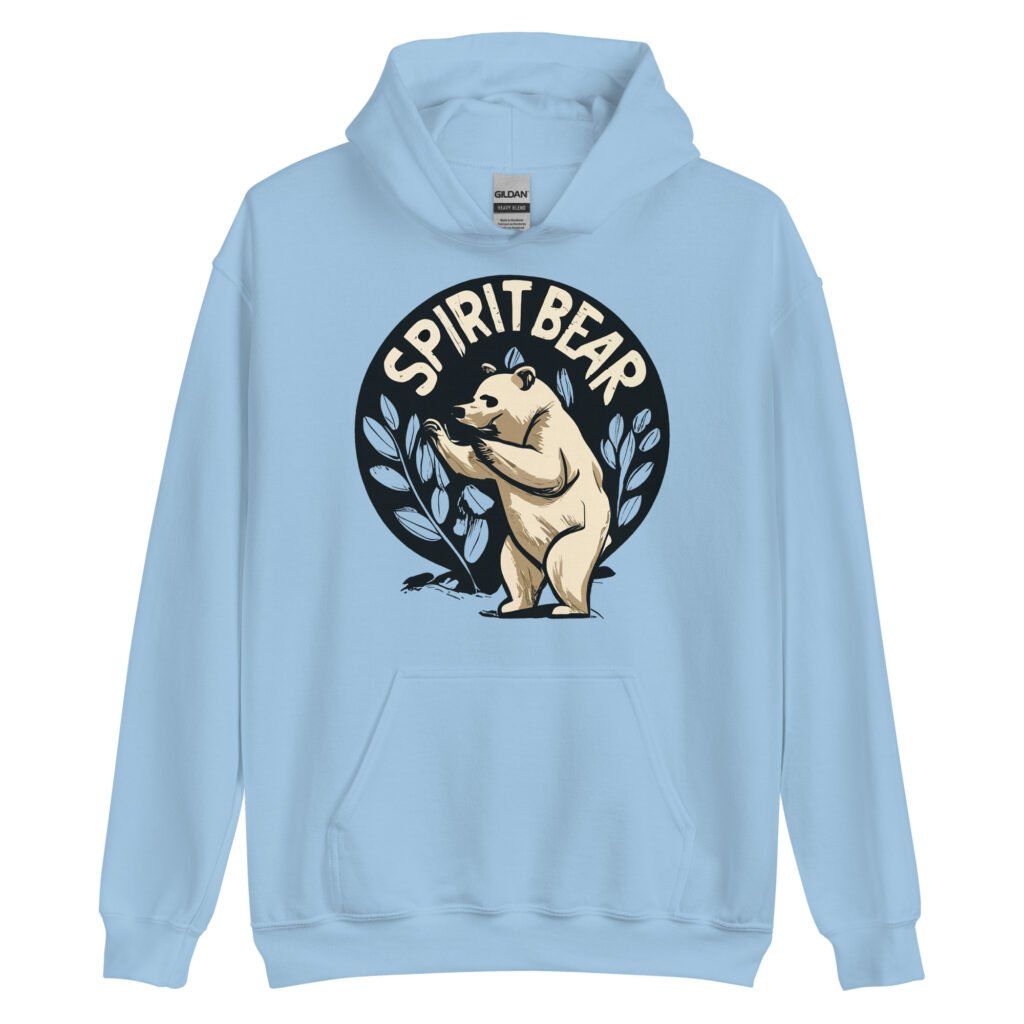 spirit bear "doodle bear" band merch sweatshirt hoodie, blue